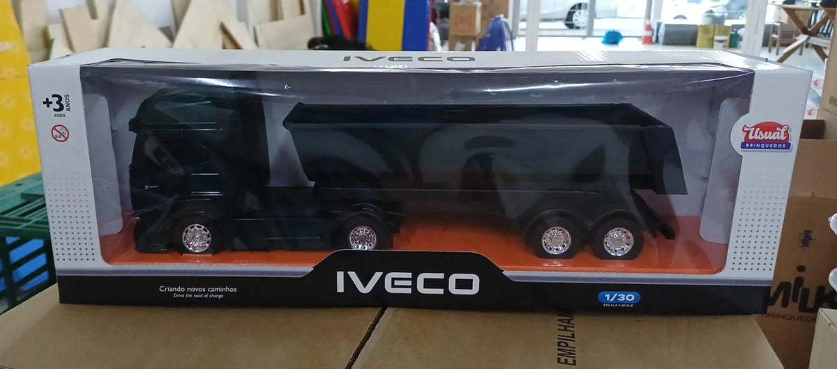 Iveco S-Way Toco Basculante Caminhão Usual Brinquedos ref.756 escala 1/30