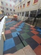 Piso Emborrachado Colorido