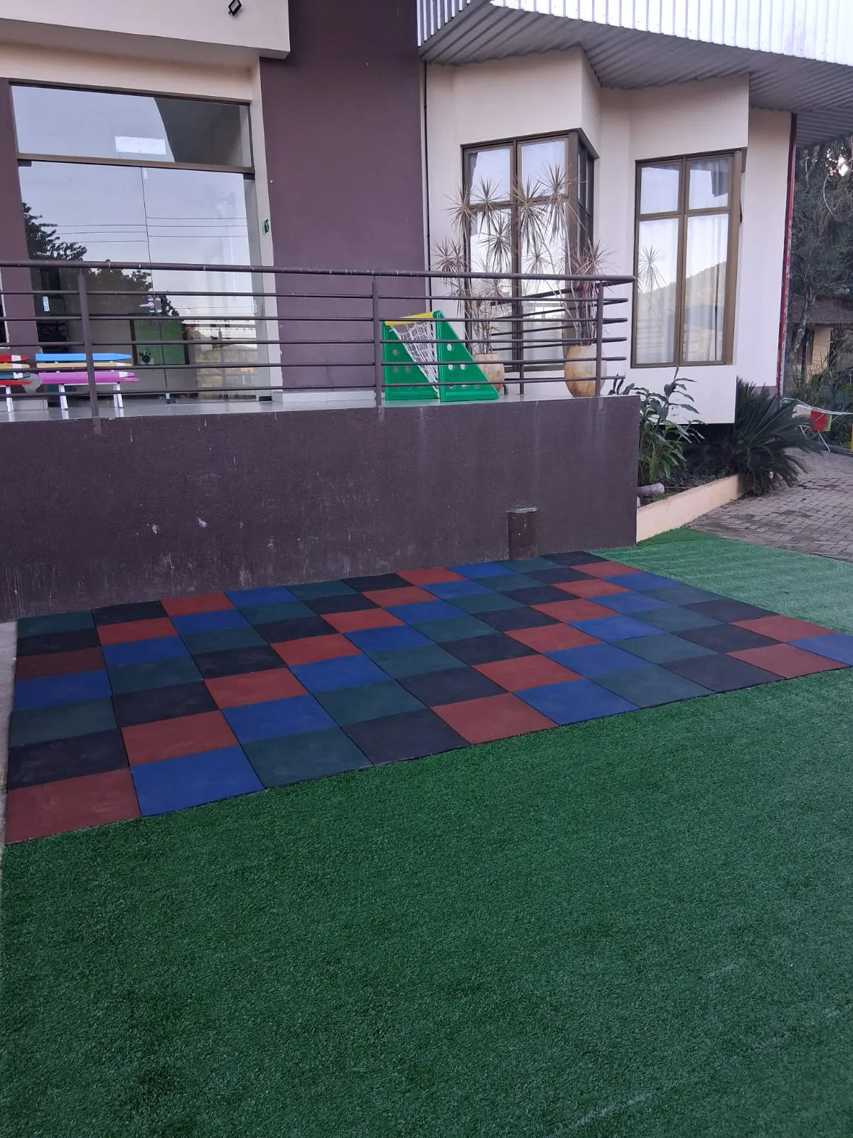 Piso Emborrachado Colorido